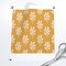 Vintage Cream Floral Sunny Yellow Orange Gold Marigold Golden Botanical Ochre Block Print Custom Printed Fabric by Spoonflower Various Fabrics by the Yard or Fat Quarter